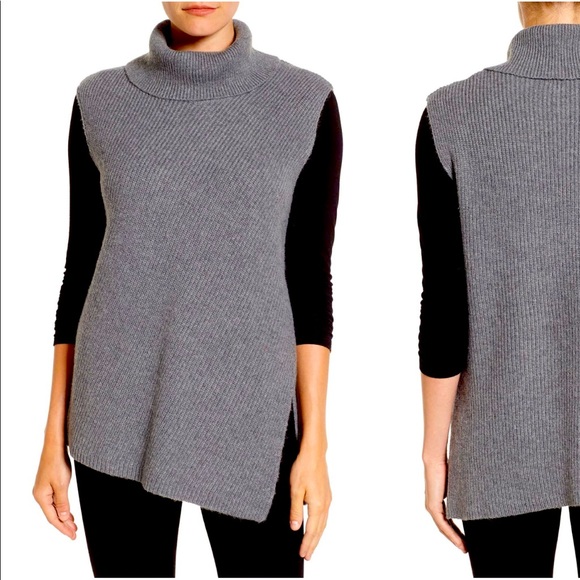 Halogen - Asymmetrical Sleeveless Sweater - Picture 1 of 7